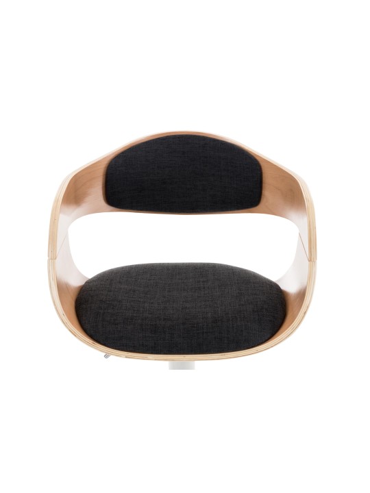 Barkruk Kingston C stof, naturel/donkergrijs Barkruk Kingston C stof, naturel/donkergrijs