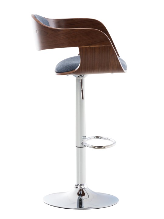 Barkruk Kingston C stof, walnoot/blauw Barkruk Kingston C stof, walnoot/blauw