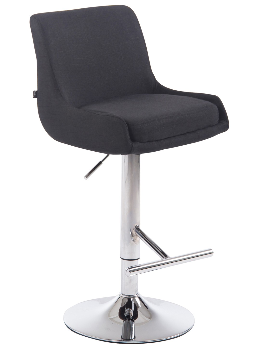 Barkruk Club stof C, zwart