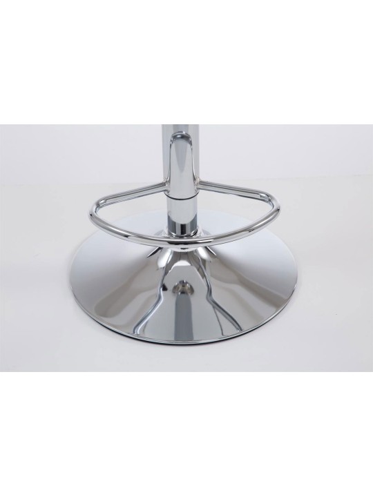 Set van 2 barkrukken Las Vegas V2 kunstleer chroom, oranje