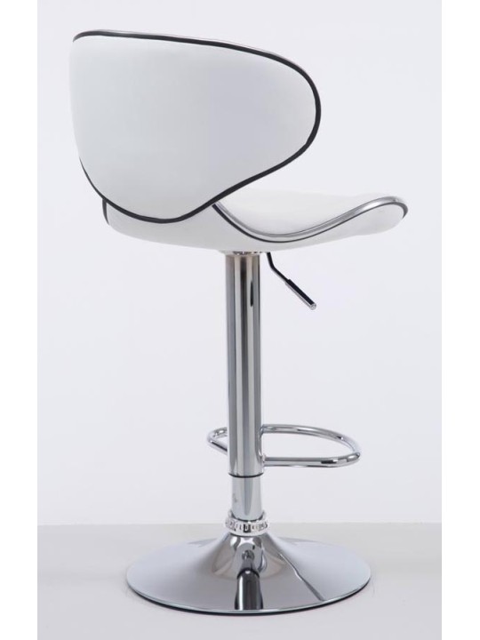 Set van 2 barkrukken Las Vegas V2 kunstleer chroom, wit