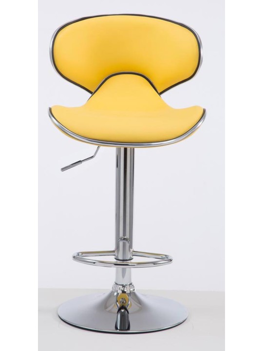 Set van 2 barkrukken Las Vegas V2 kunstleer chroom, geel Set van 2 barkrukken Las Vegas V2 kunstleer chroom, geel