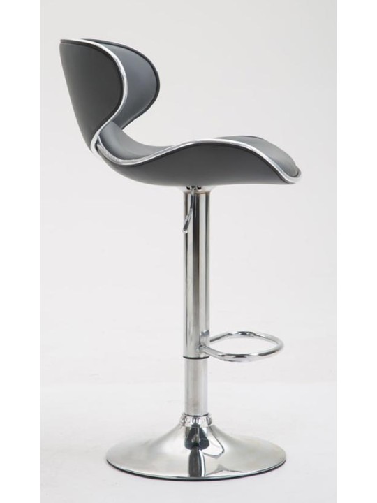 Set van 2 barkrukken Las Vegas V2 kunstleer chroom, grijs