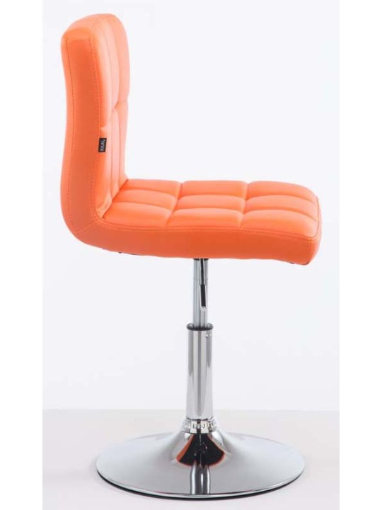 Set van 2 barkrukken Palma V2 kunstleer, oranje