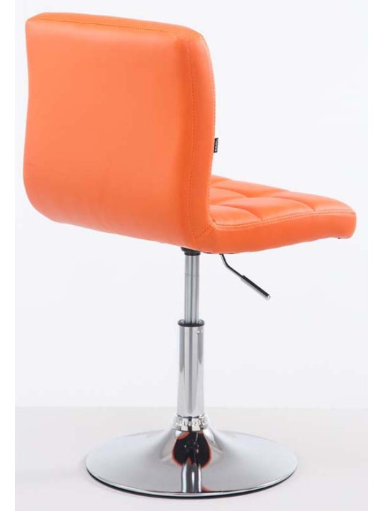 Set van 2 barkrukken Palma V2 kunstleer, oranje