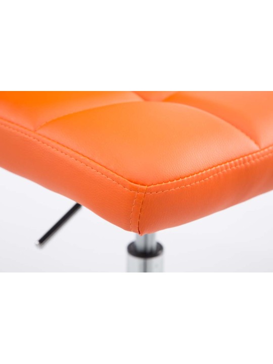 Set van 2 barkrukken Palma V2 kunstleer, oranje