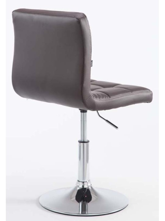 Set van 2 barkrukken Palma V2 kunstleer, bruin