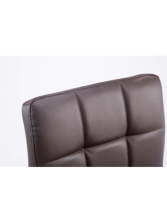 Set van 2 barkrukken Palma V2 kunstleer, bruin