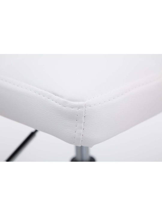 Set van 2 barkrukken Palma V2 kunstleer, wit