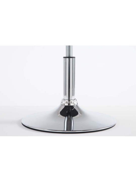 Set van 2 barkrukken Palma V2 kunstleer, wit