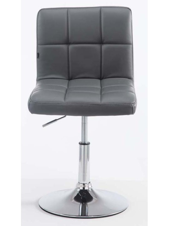 Set van 2 barkrukken Palma V2 kunstleer, grijs