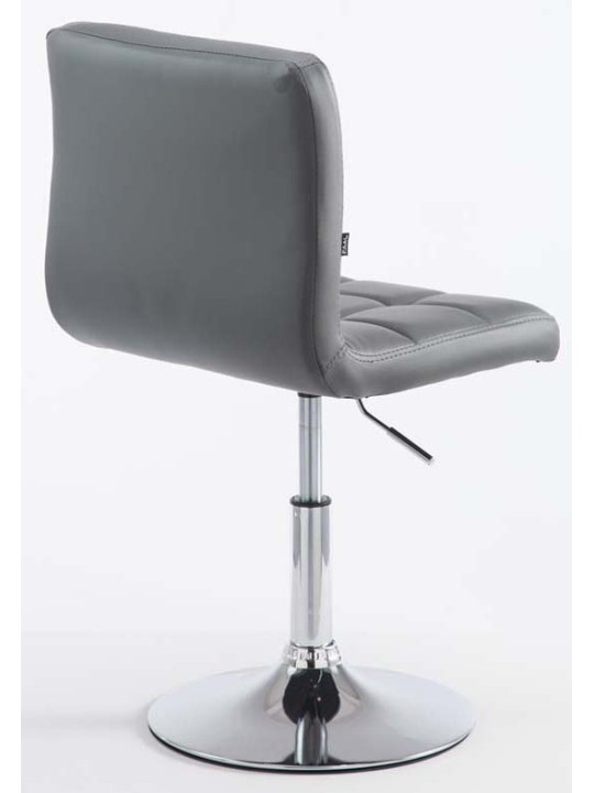 Set van 2 barkrukken Palma V2 kunstleer, grijs