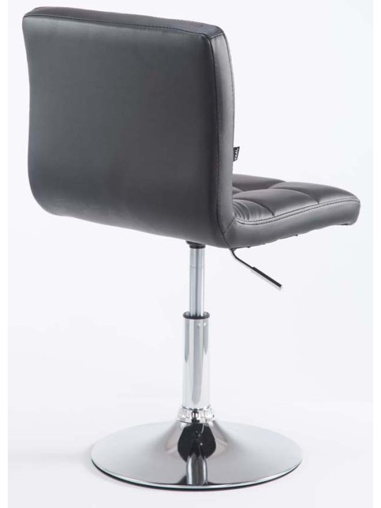 Set van 2 barkrukken Palma V2 kunstleer, zwart