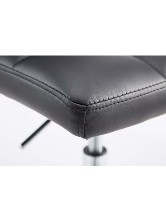 Set van 2 barkrukken Palma V2 kunstleer, zwart