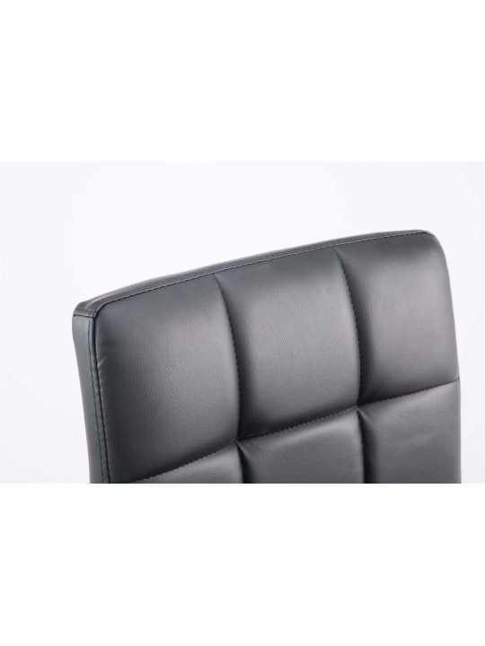 Set van 2 barkrukken Palma V2 kunstleer, zwart