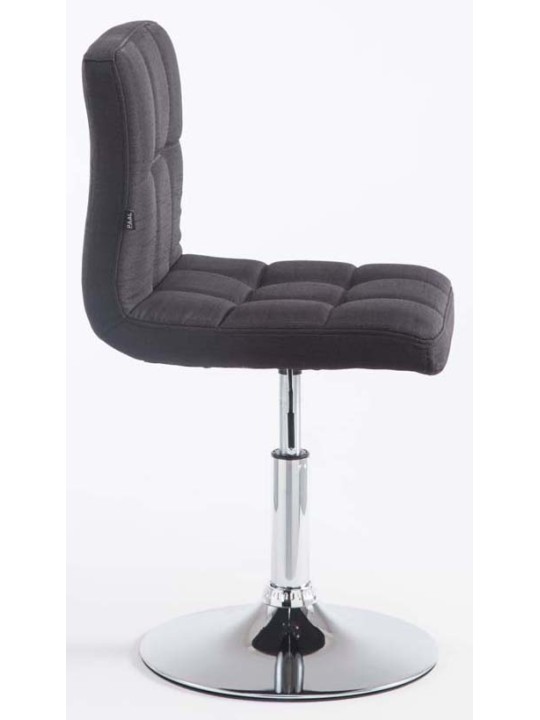 Set van 2 barkrukken Palma V2 stof, zwart