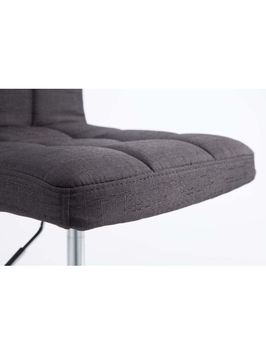 Set van 2 barkrukken Palma V2 stof, zwart