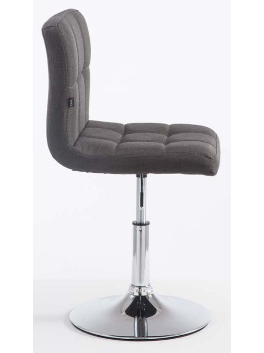 Set van 2 barkrukken Palma V2 stof, donkergrijs