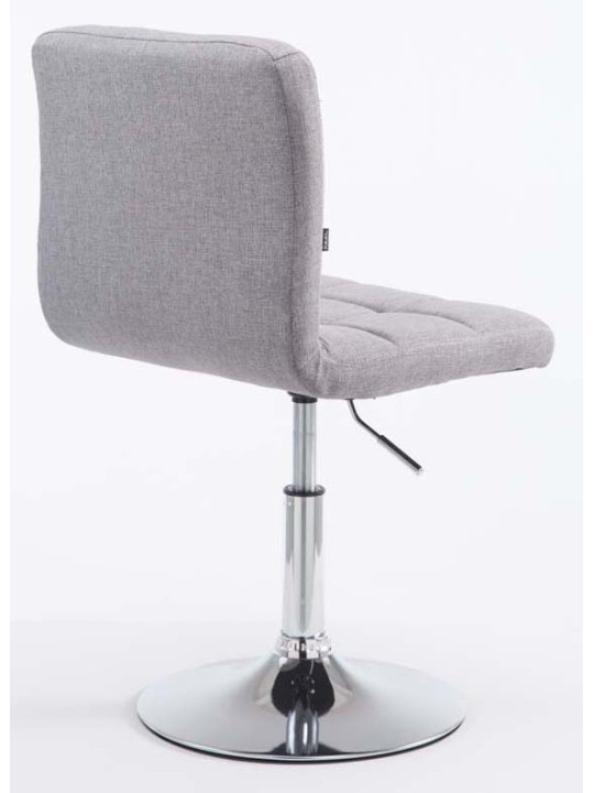 Set van 2 barkrukken Palma V2 stof, grijs