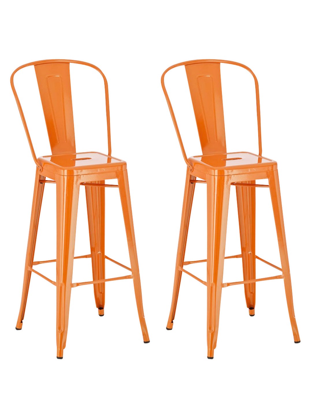 Set van 2 barkrukken Aiden, oranje