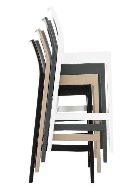 Barkruk Maya, donkergrijs