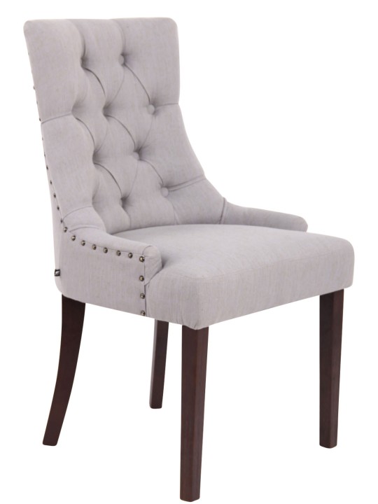 Eetkamerstoel Aberdeen stof antiek, grijs