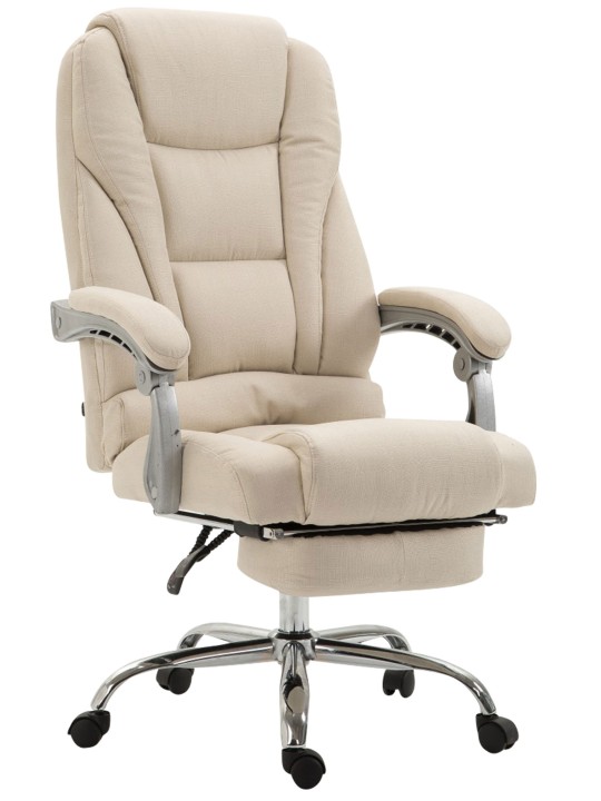 Bureaustoel Pacific stof, crème