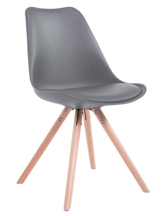 Toulouse Natura Ronde bezoekersstoel, grijs Toulouse Natura Ronde bezoekersstoel, grijs