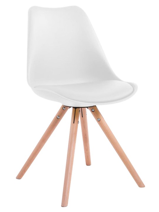 Toulouse Natura Ronde bezoekersstoel, wit Toulouse Natura Ronde bezoekersstoel, wit