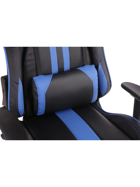 Bureaustoel Limit XM kunstleer, zwart/blauw