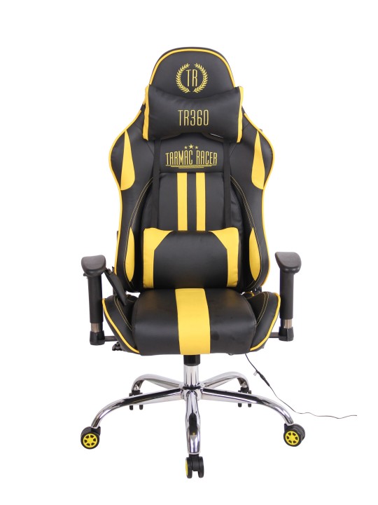 Bureaustoel Limit XM kunstleer, zwart/geel