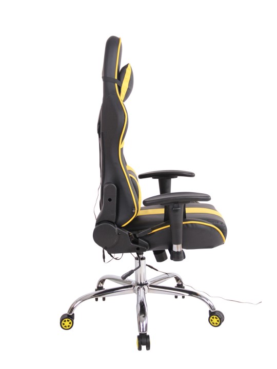 Bureaustoel Limit XM kunstleer, zwart/geel