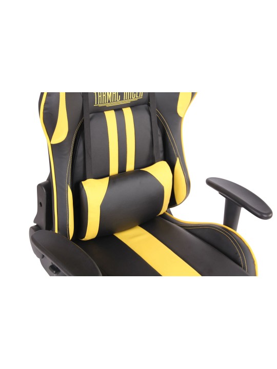 Bureaustoel Limit XM kunstleer, zwart/geel