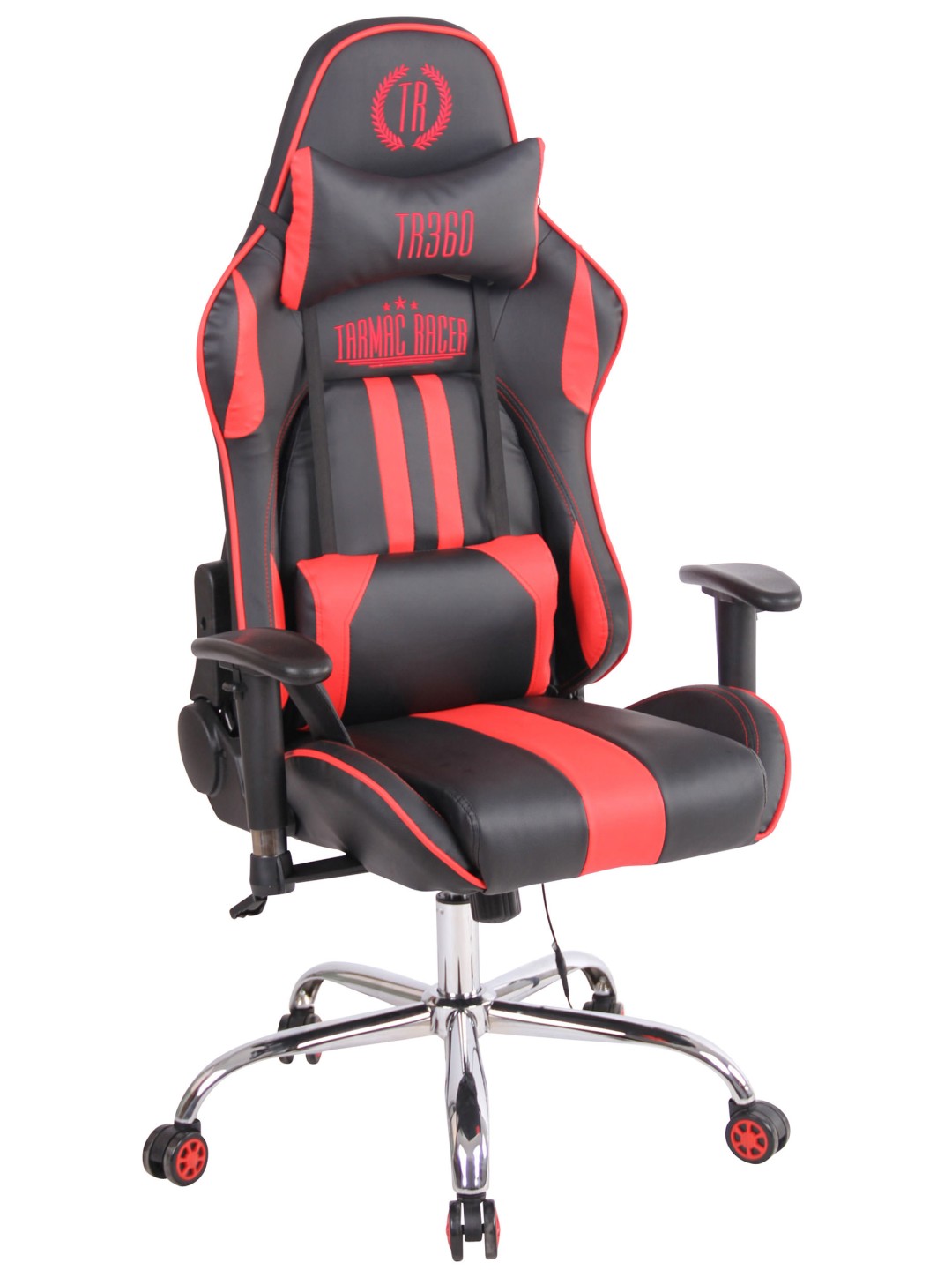 Bureaustoel Limit XM kunstleer, zwart/rood