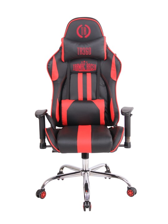 Bureaustoel Limit XM kunstleer, zwart/rood