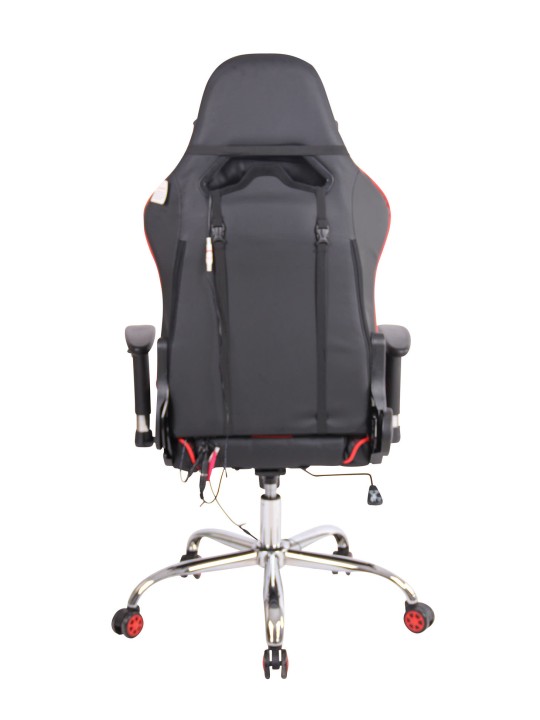 Bureaustoel Limit XM kunstleer, zwart/rood