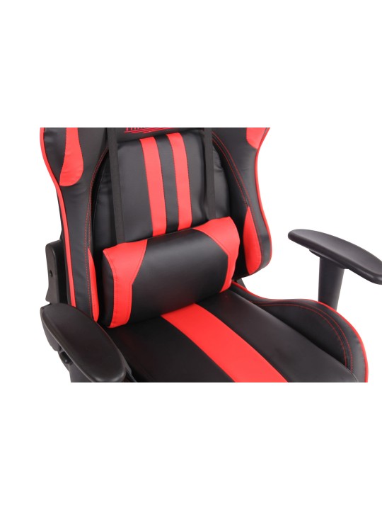 Bureaustoel Limit XM kunstleer, zwart/rood