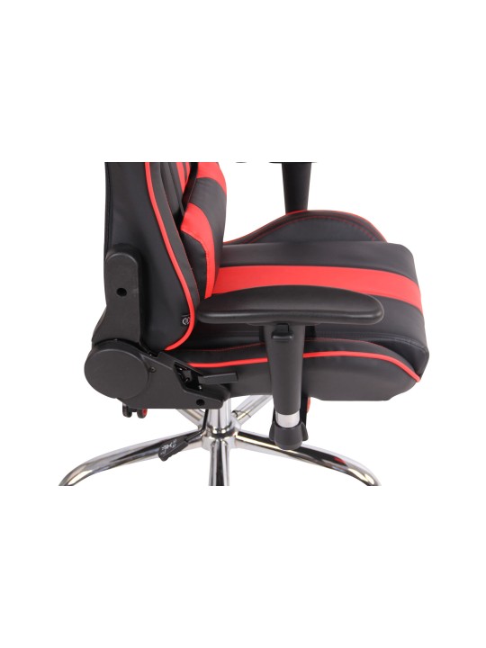 Bureaustoel Limit XM kunstleer, zwart/rood
