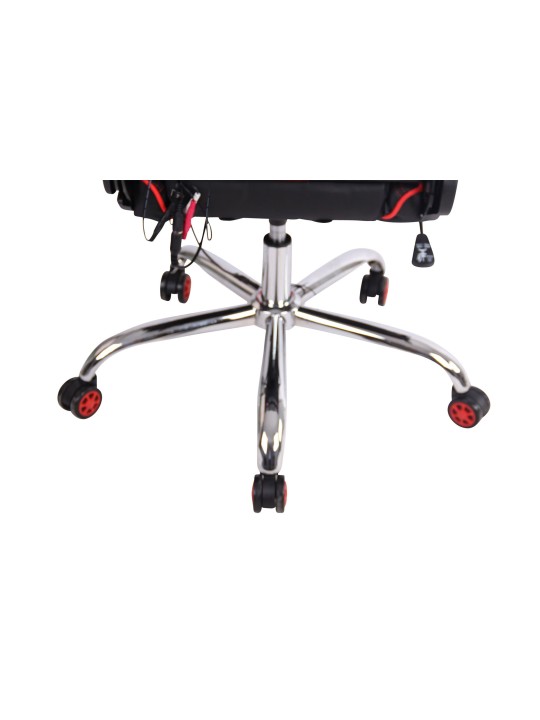 Bureaustoel Limit XM kunstleer, zwart/rood