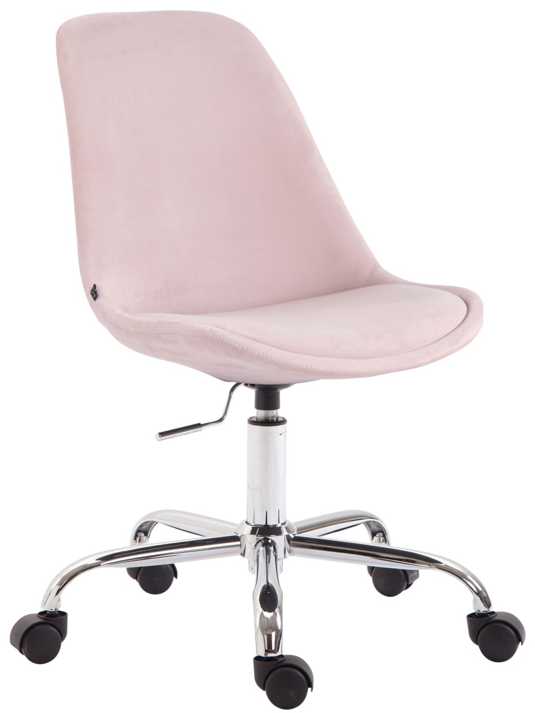 Bureaustoel Toulouse fluweel, roze