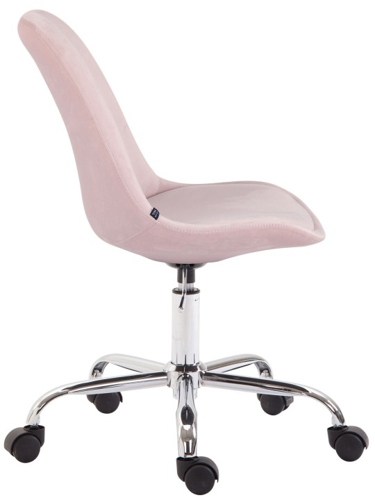 Bureaustoel Toulouse fluweel, roze