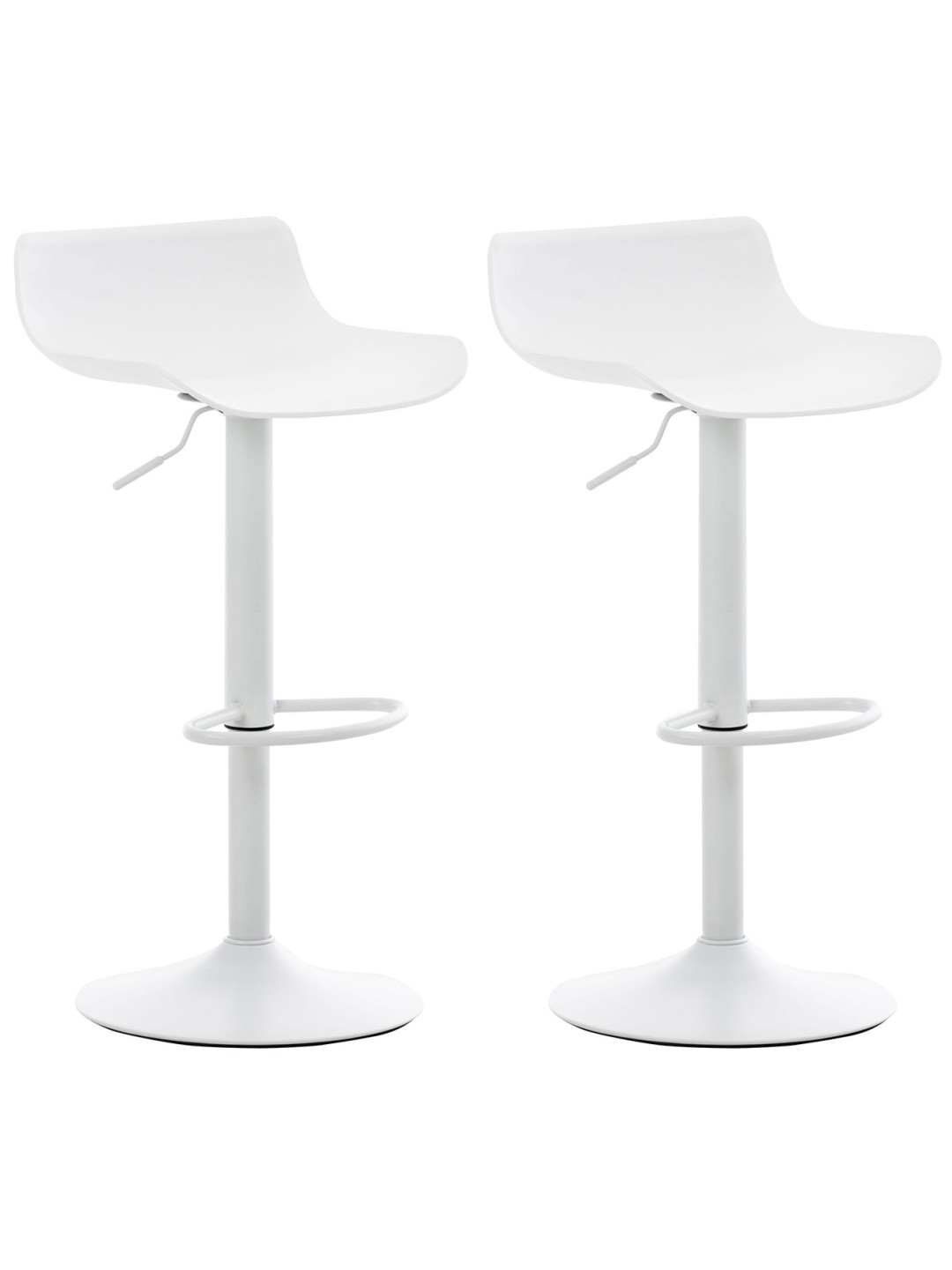 Set van 2 barkrukken Aveiro, wit