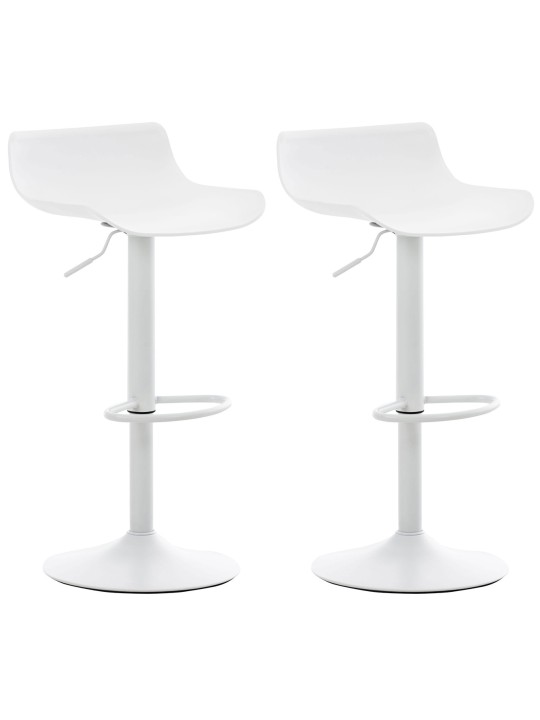 Set van 2 barkrukken Aveiro, wit