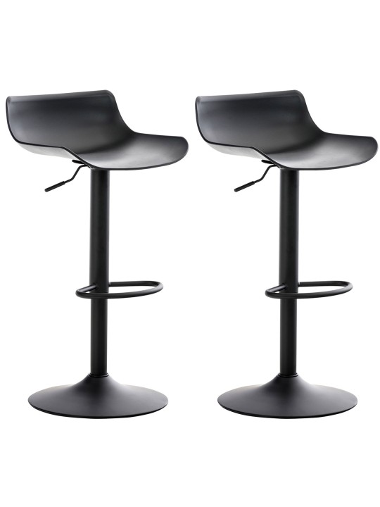 Set van 2 barkrukken Aveiro, zwart