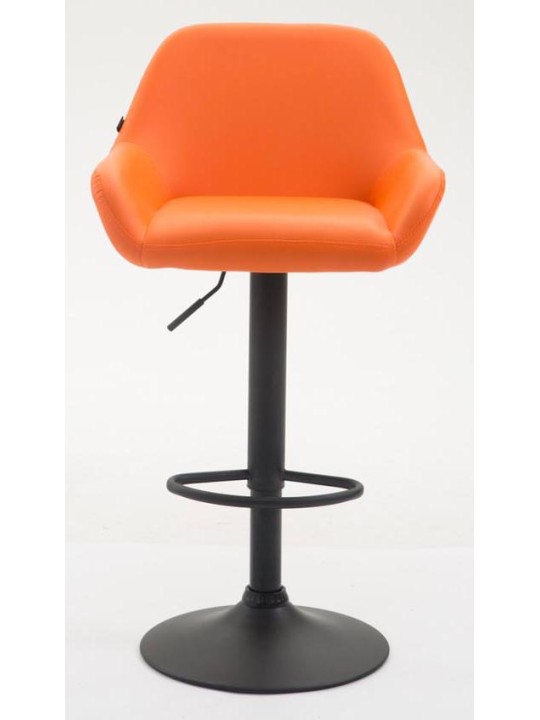 Set van 2 barkrukken Braga kunstleer, oranje