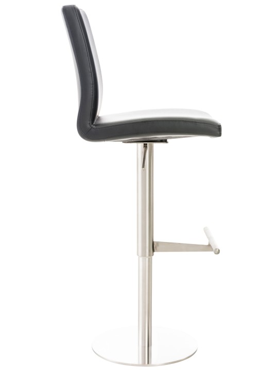 Barkruk Cadiz kunstleer RVS, zwart Barkruk Cadiz kunstleer RVS, zwart