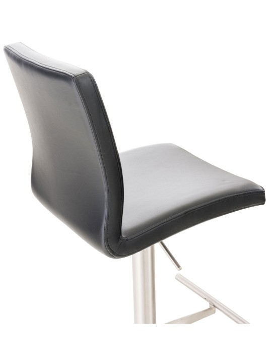 Barkruk Cadiz kunstleer RVS, zwart Barkruk Cadiz kunstleer RVS, zwart