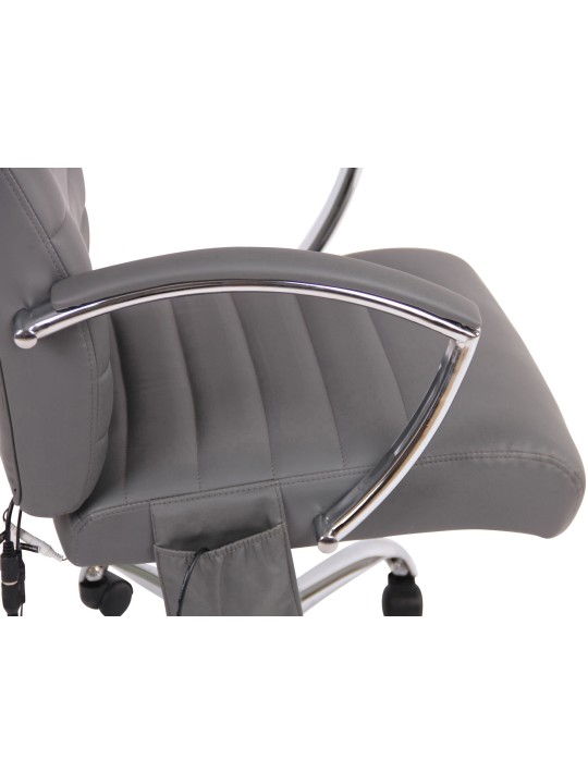 Walliser kunstleren bureaustoel met massagefunctie, grijs Walliser kunstleren bureaustoel met massagefunctie, grijs