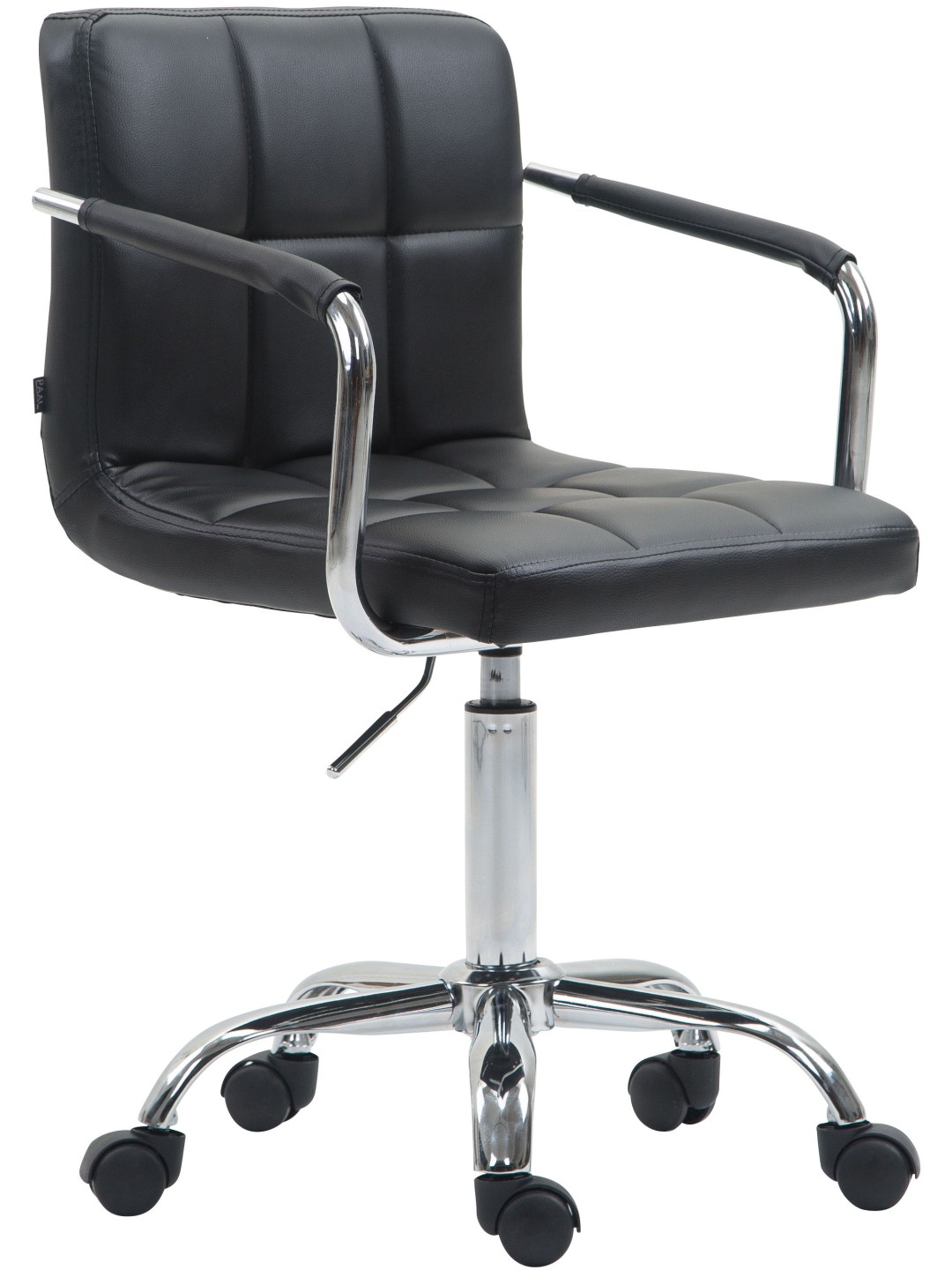 Bureaustoel Lucy V2 kunstleer, zwart