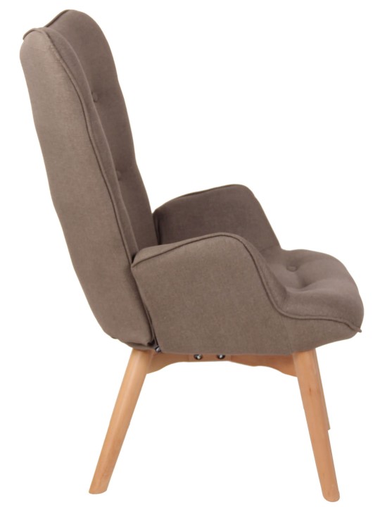 Ligstoel Durham stof, taupe Ligstoel Durham stof, taupe